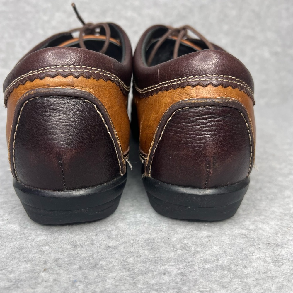 Aetrex Diana Womens Shoes Size 8.0 XW Brown Leather Perforated Cap Toe Comfort - Picture 5 of 12